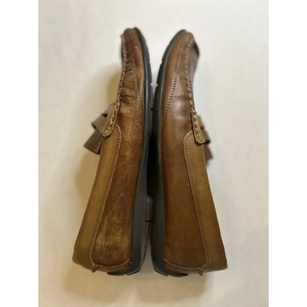 Giorgio Brutini Le Glove Loafers mens 9.5 M Dress casual Shoes Brown Leather